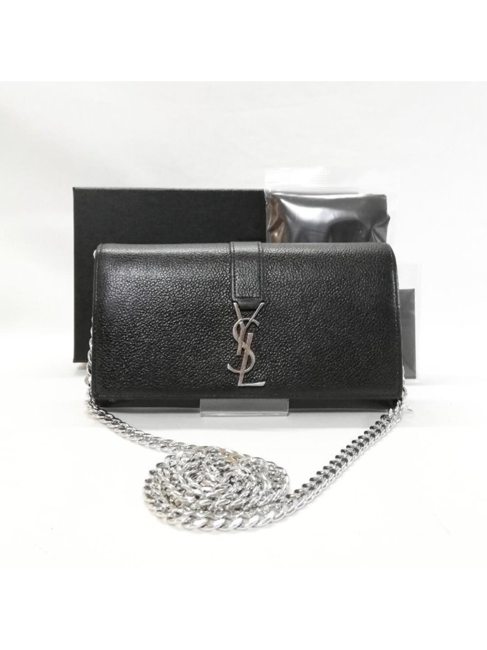 Saint Laurent Class Large Flap Wallet Black